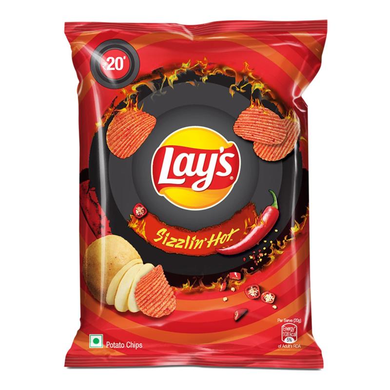 Lays Sizzlin Hot Flavour