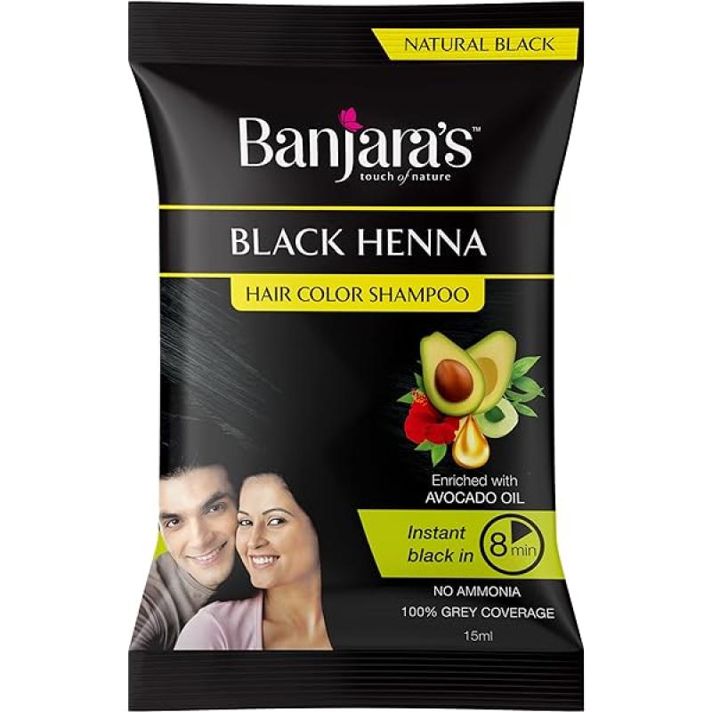 Banjaras Black Henna Hair Color Shampoo