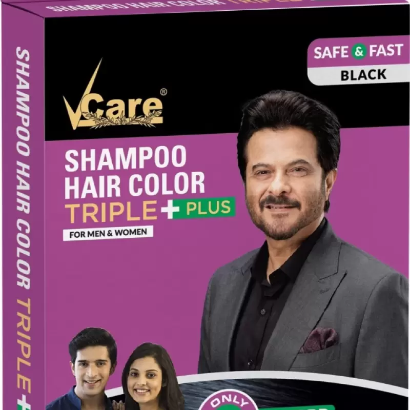 Vcare Shampoo Hair Color Black