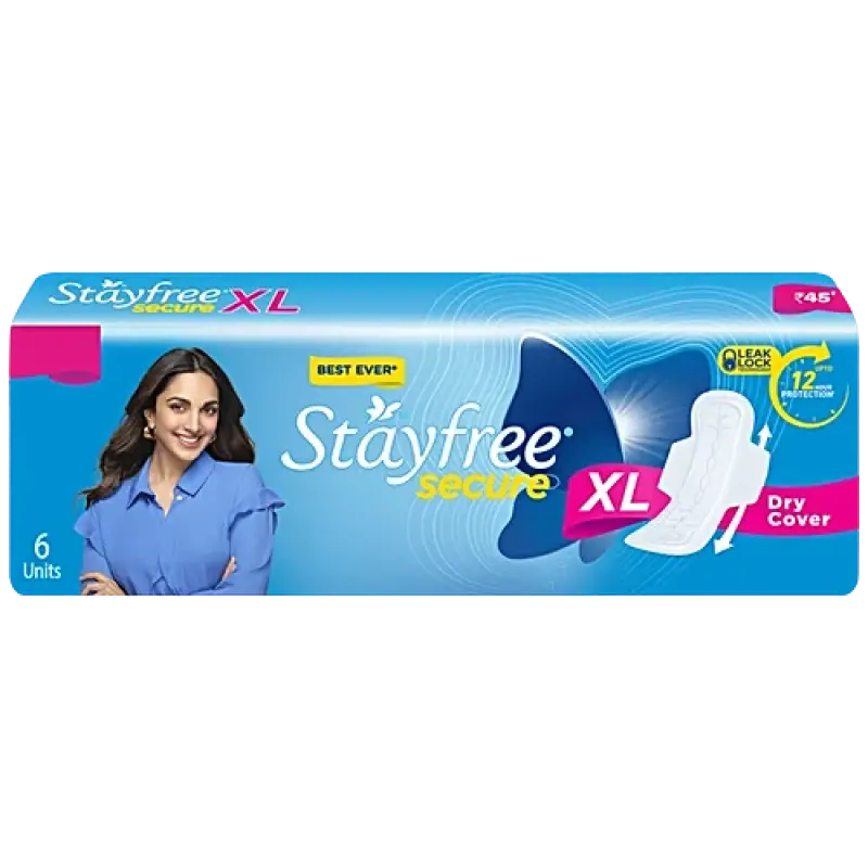 Stayfree Secure Dry Cover XL 6 Pads