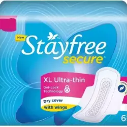 Stayfree Secure Dry Cover XL Ultra Thin 6 Pads