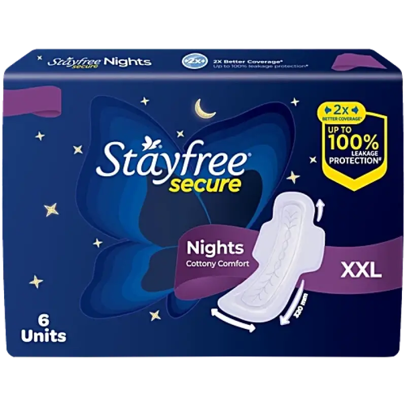 Stayfree Secure Nights XXL 6 Pads