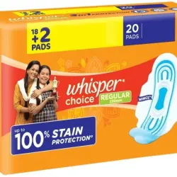 Whisper Choice Regular 20 Pads