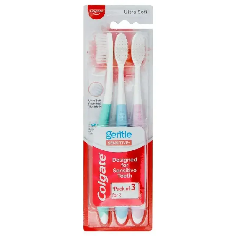 Colgate Gentle Sensitive+ Ultra Soft 3 Pcs Set Toothbrush