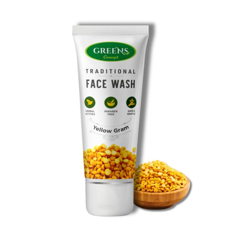 Greens Face Wash Yellow Gram